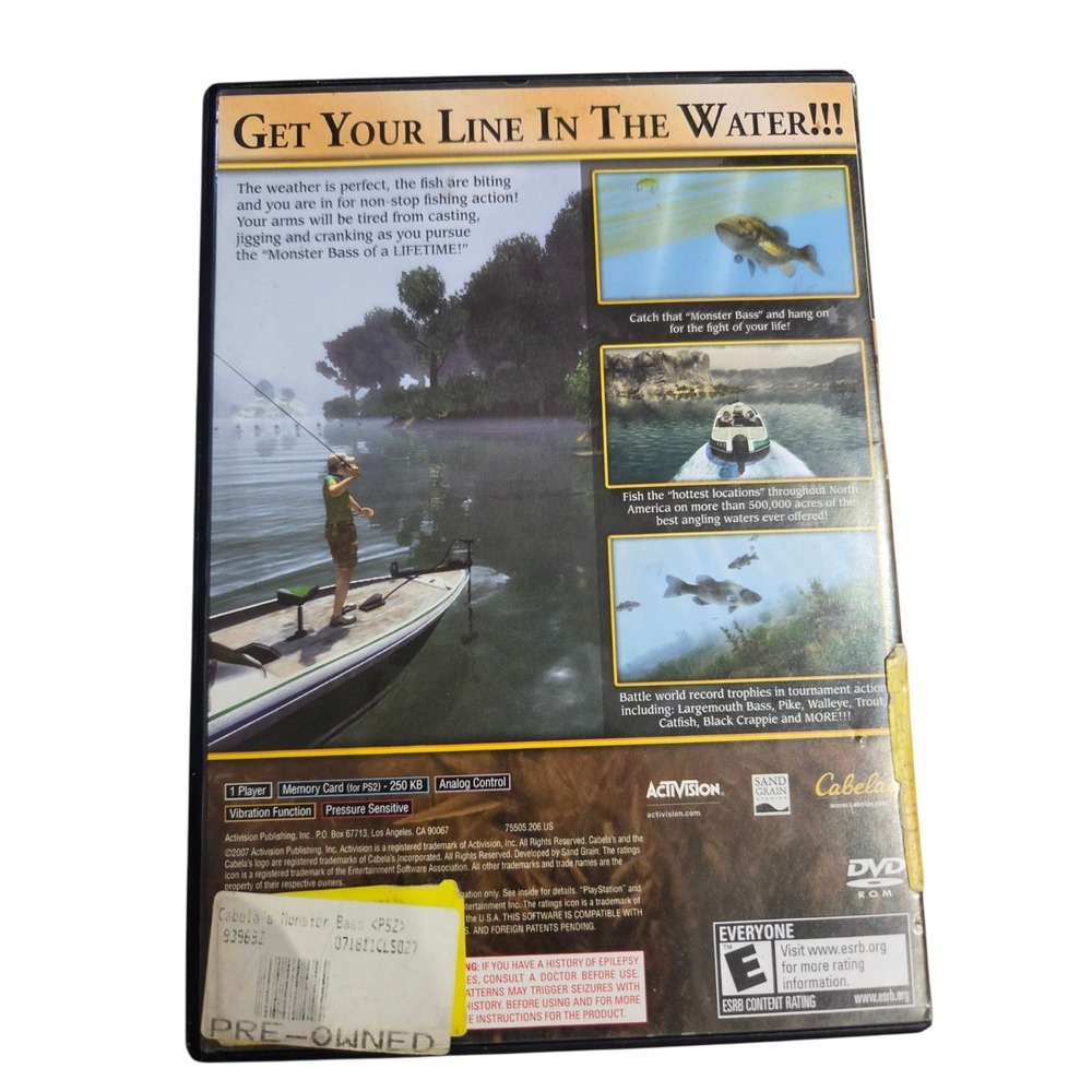 PlayStation2 : Cabelas Monster Bass VideoGames - Picture 4 of 4